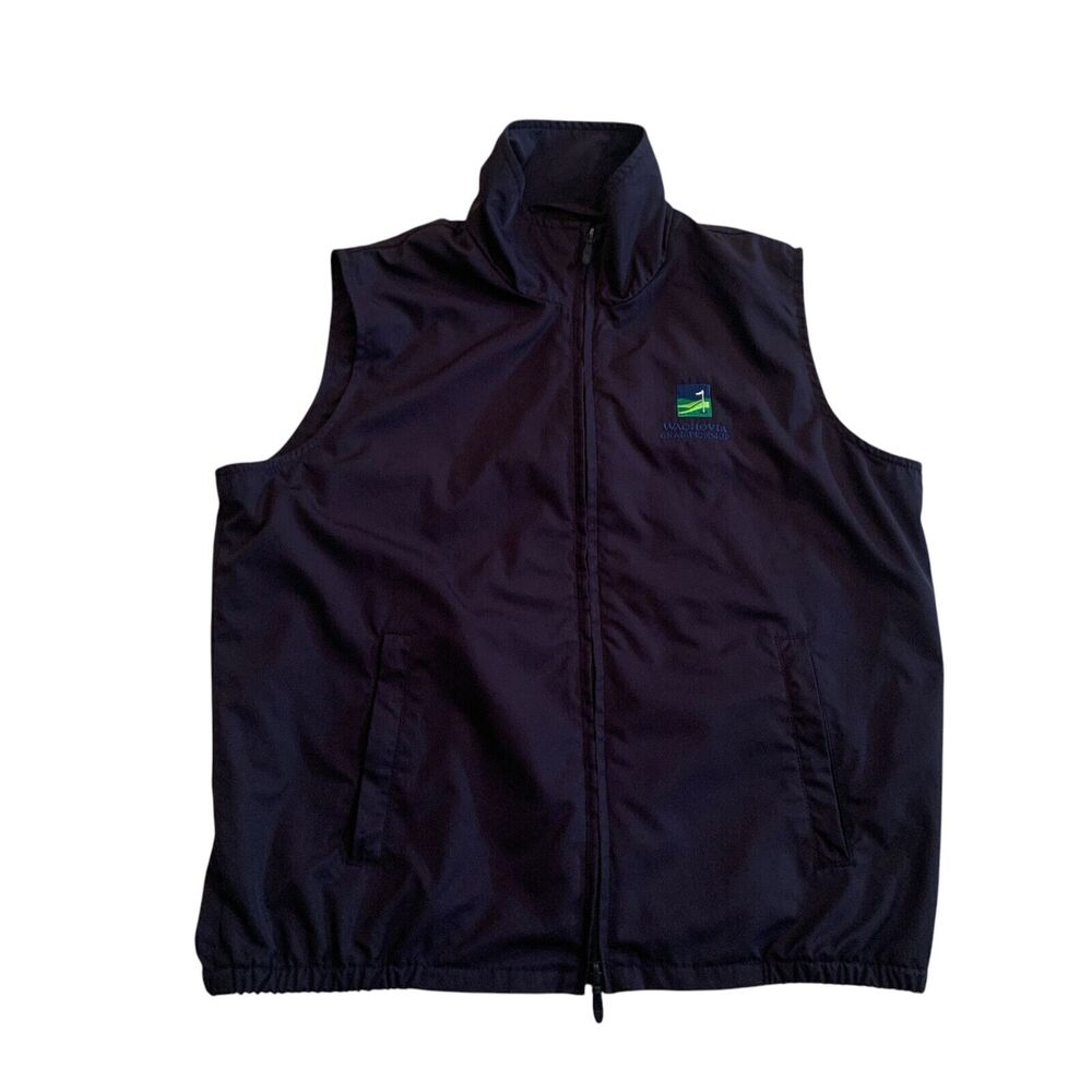 Ralph Lauren Golf Men's Size M Wachova Championship Full Zip Golf Vest - Picture 10 of 11